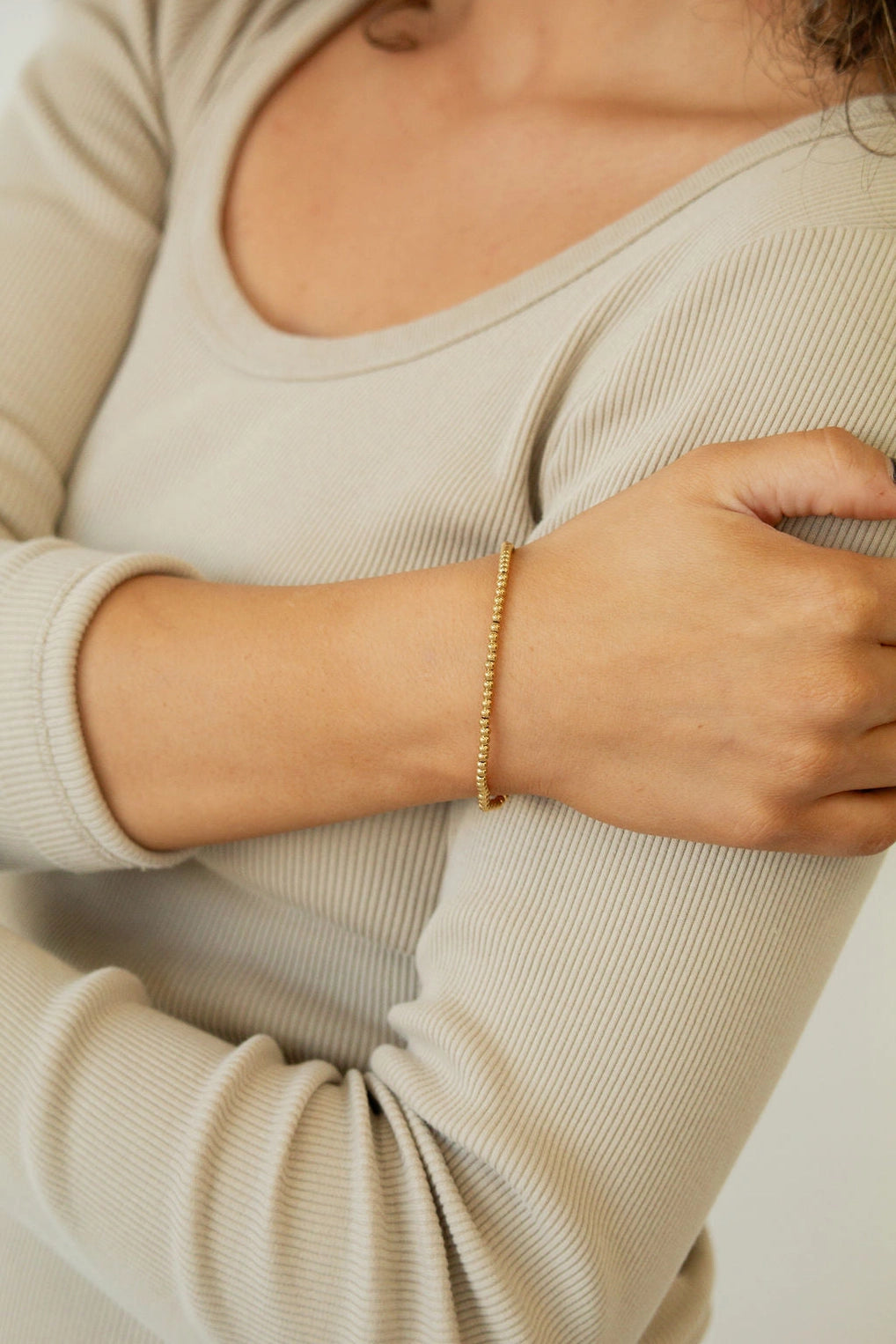 Gold Beaded Bracelet