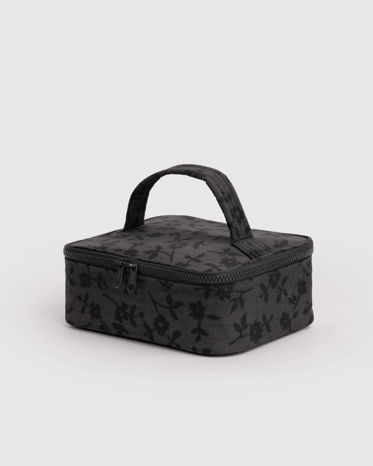Small Cosmetic Case - Charcoal Ditsy Floral