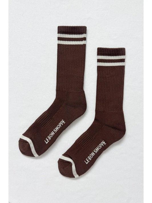 Extended Boyfriend Socks (Wood)