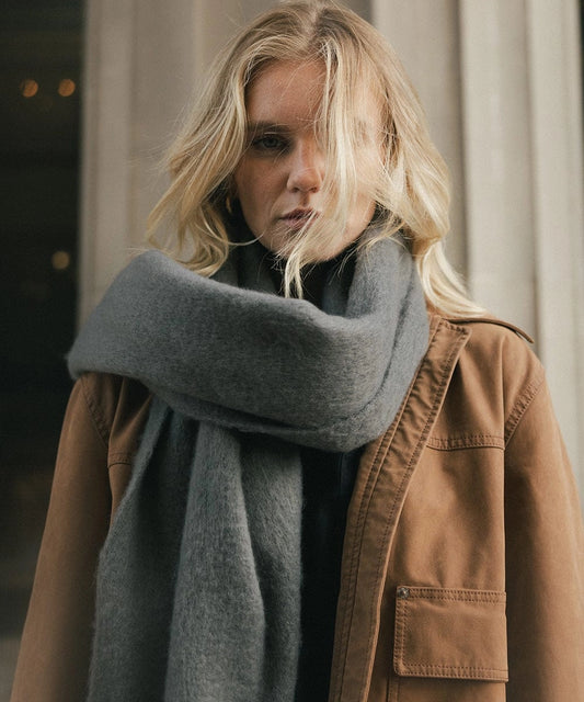 Mik Oversized Scarf (Grey)