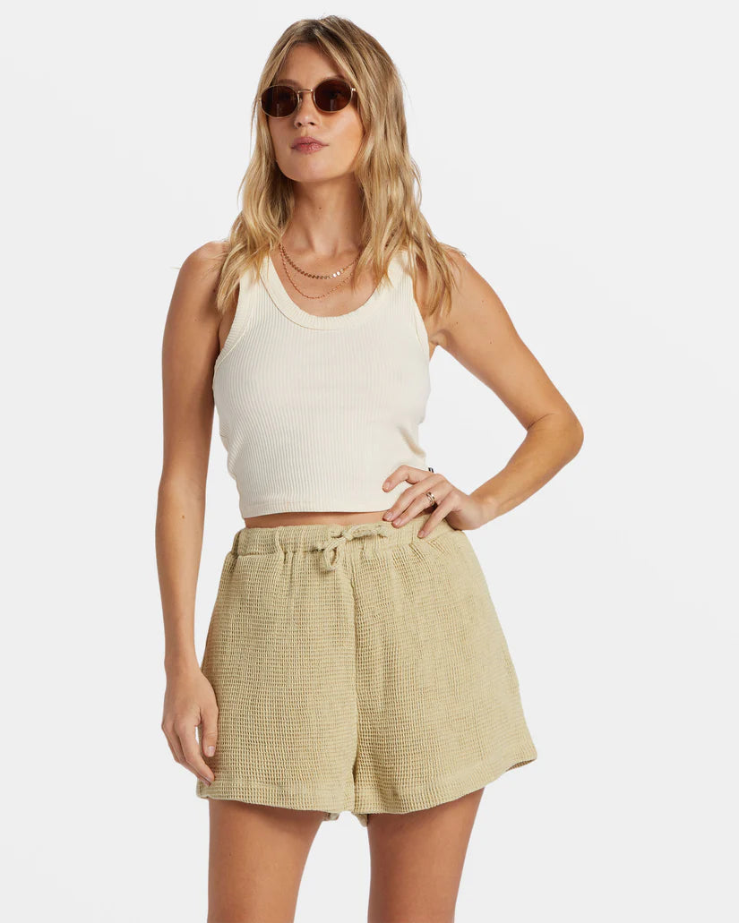 Odyssey Elastic Waist Shorts | Wasabi