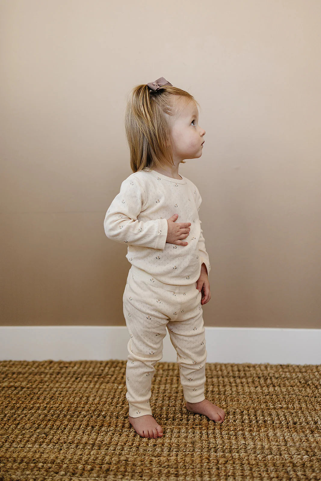 Cream Tulip Pointelle Set