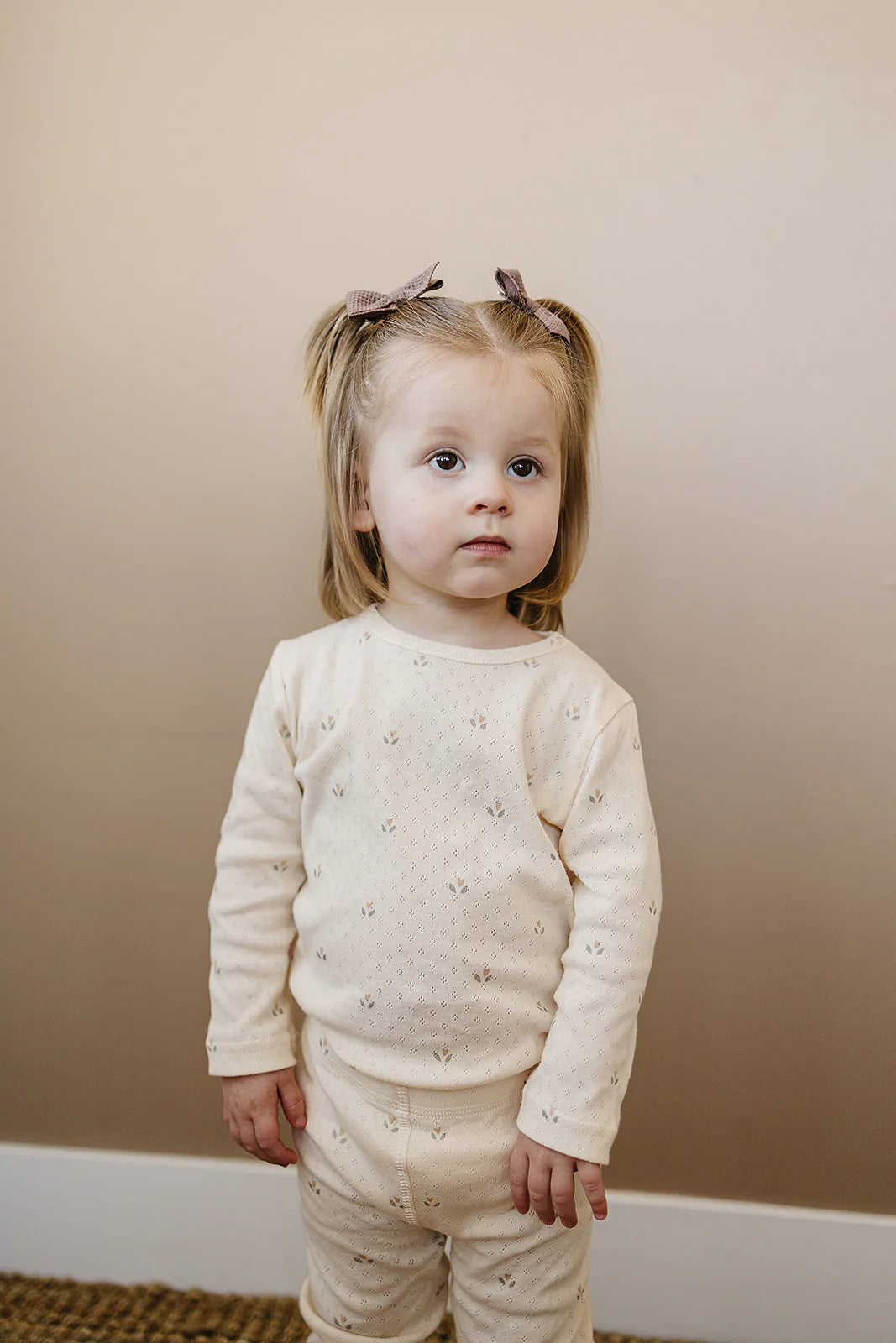 Cream Tulip Pointelle Set