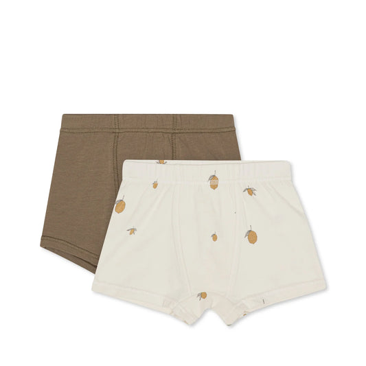 Organic Cotton Boxers - Set of 2 | lemons