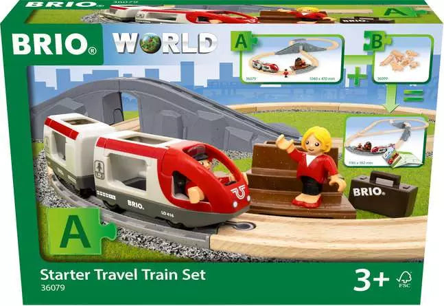 BRIO World Train Set Starter Travel Train Set