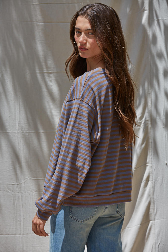 Pastel Pause Striped Long Sleeve