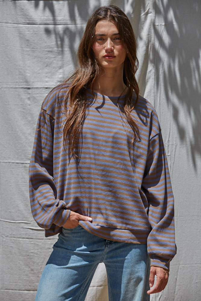 Pastel Pause Striped Long Sleeve