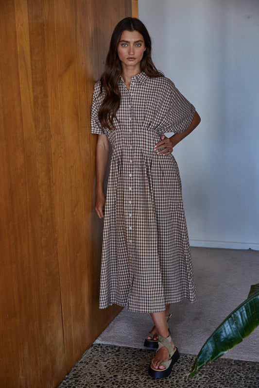 Belvedere Gingham Shirtdress