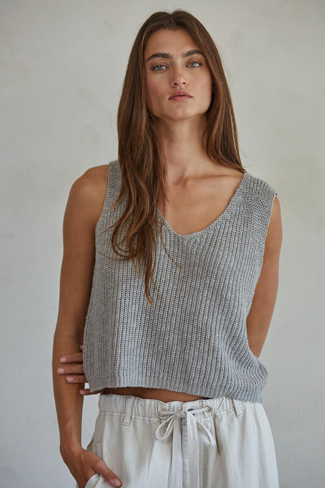 Allende Vest Top (Heather Grey)