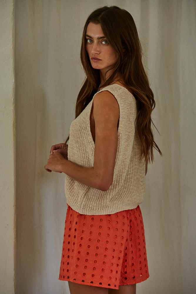 Allende Vest Top (Sand)