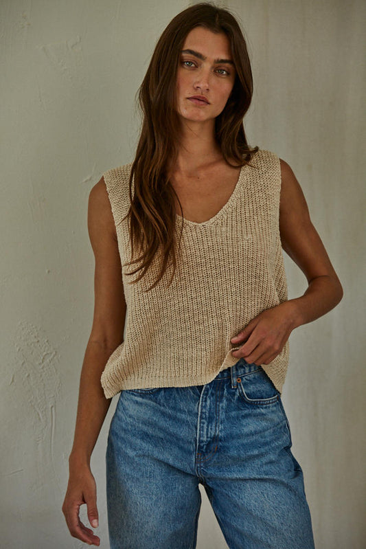 Allende Vest Top (Sand)