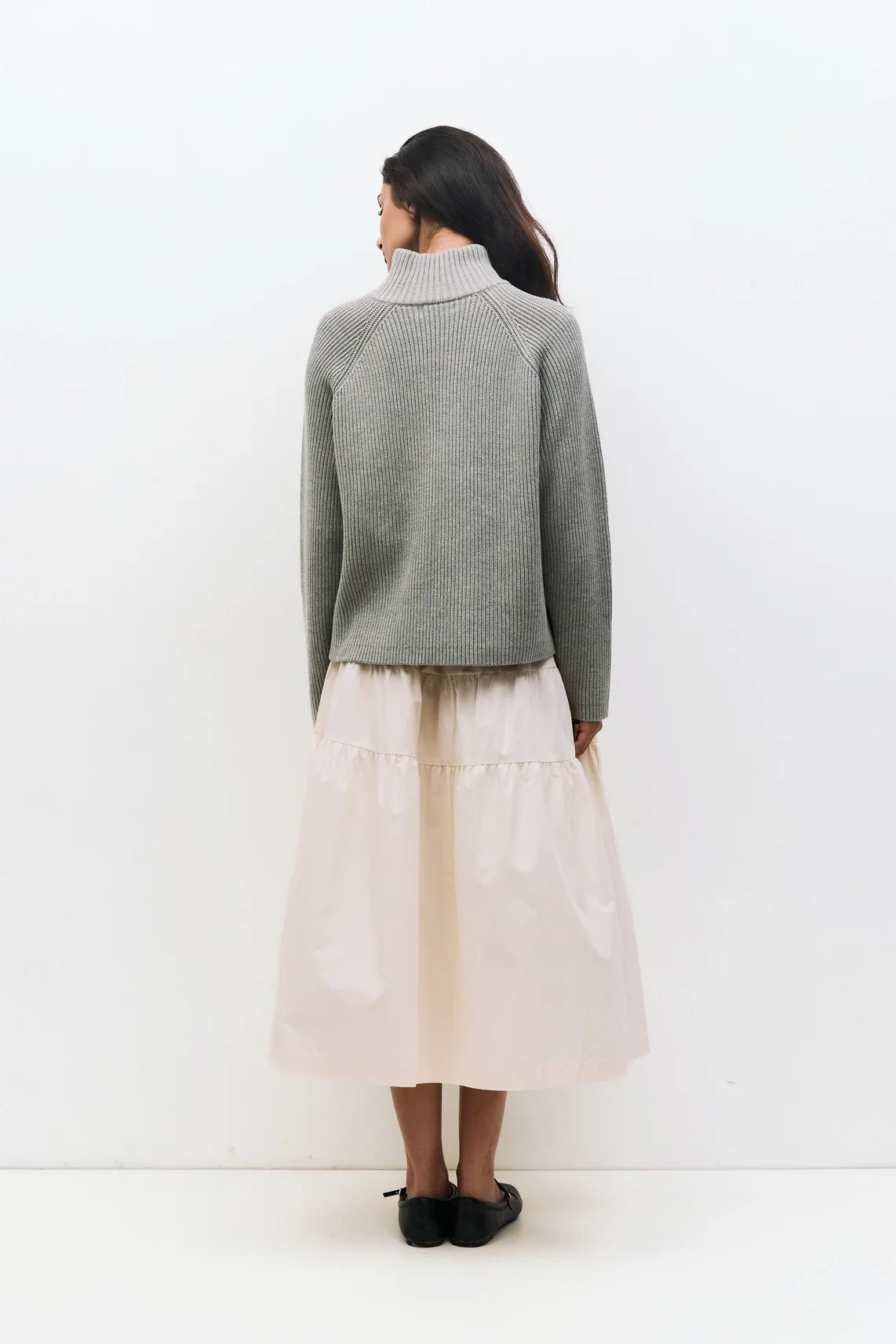 Heather Grey Jules Half-Zip Sweater