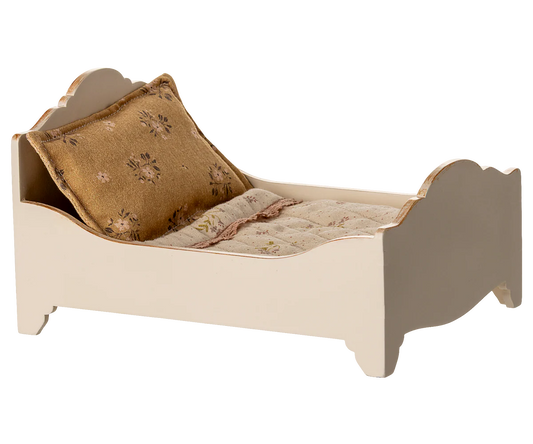 Maileg Bed - Mouse Size Off White