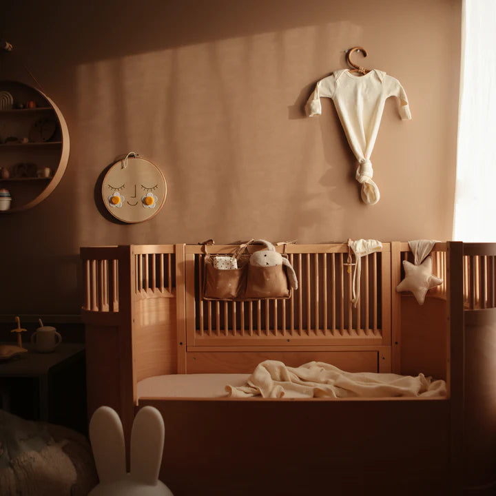 Ribbed Baby Bonnet - Mustard Melange