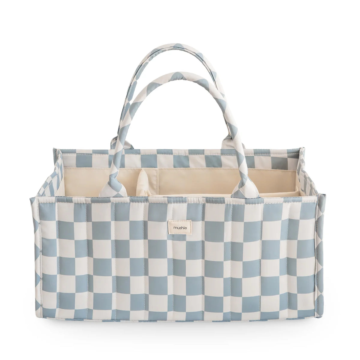 Diaper Caddy - Blue Check