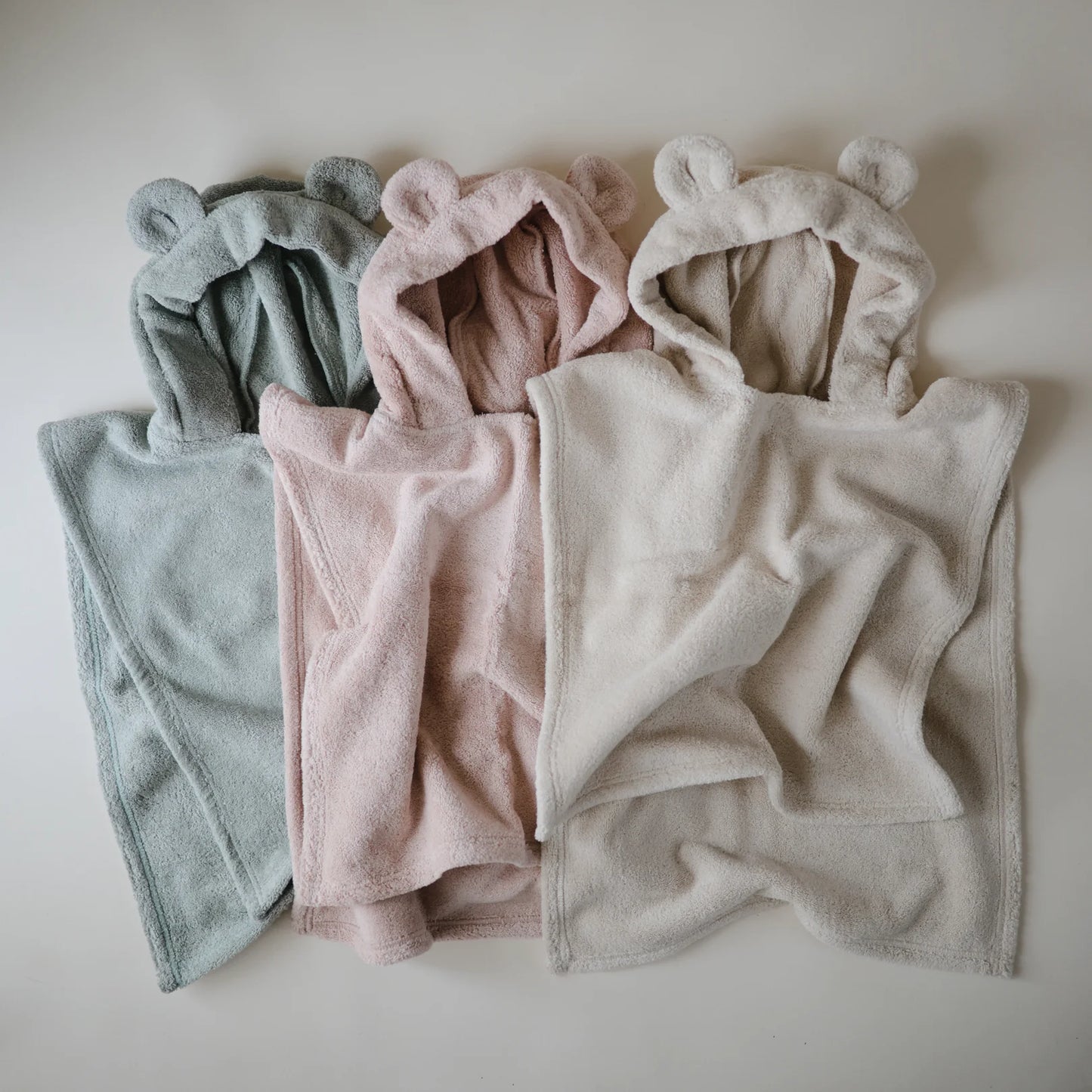 Bear Poncho Towel - Moss