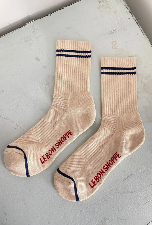 BOYFRIEND SOCKS - CASHEW