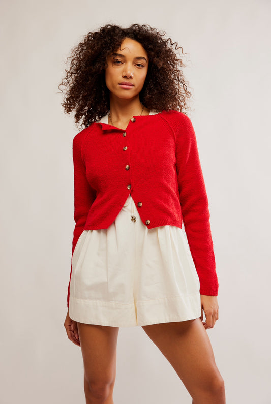 Sydney Shrunken Cardi (Atlas Red)