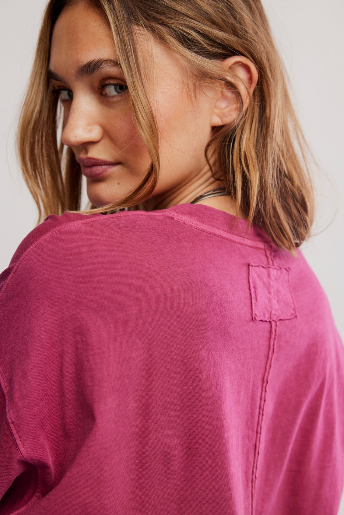 WE THE FREE PERFECT OVERSIZED TEE - GLASS ROSES