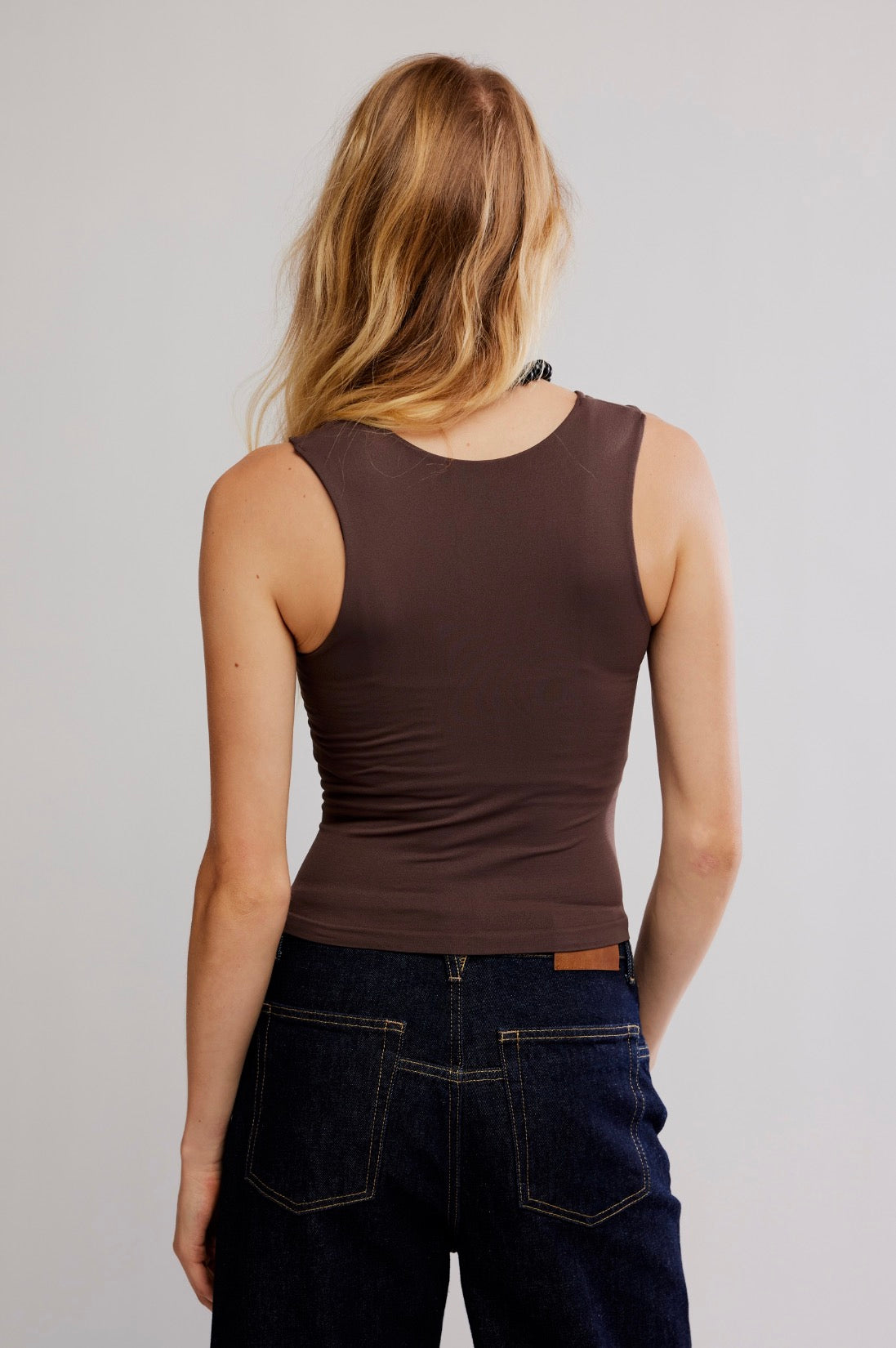 Clean Lines Muscle Cami (French Chocolate)