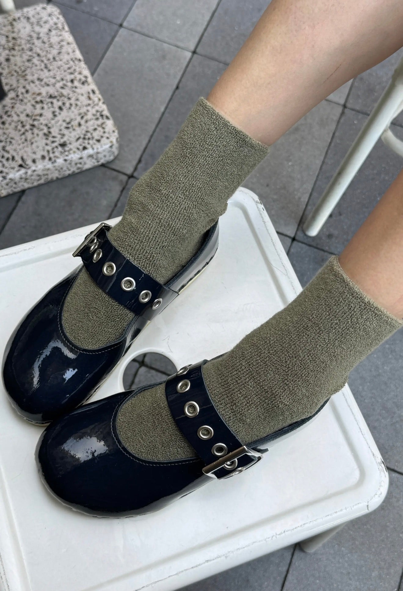 CLOUD SOCKS - MUTED SAGE