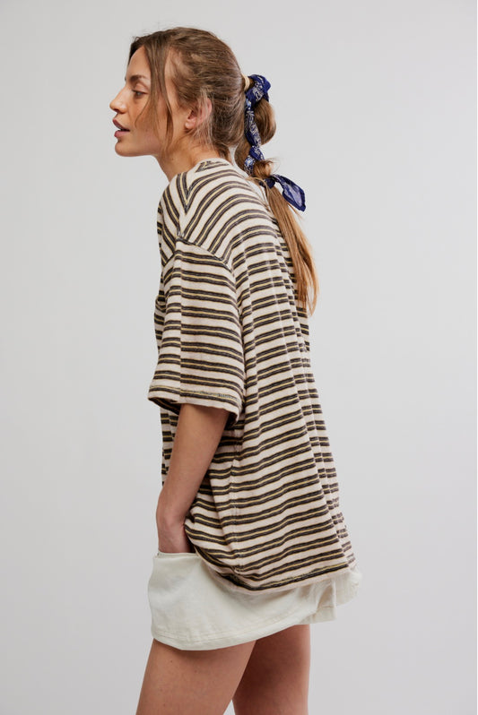 All Love Stripe Pocket Tee