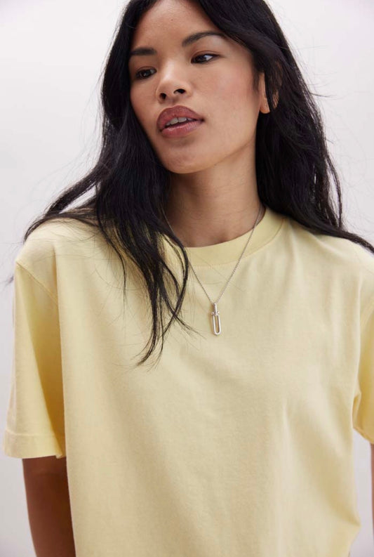 The Relaxed Crop Tee (Butter)