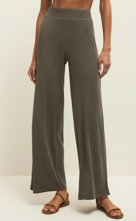 Renae Rib Pant (Khaki Green)