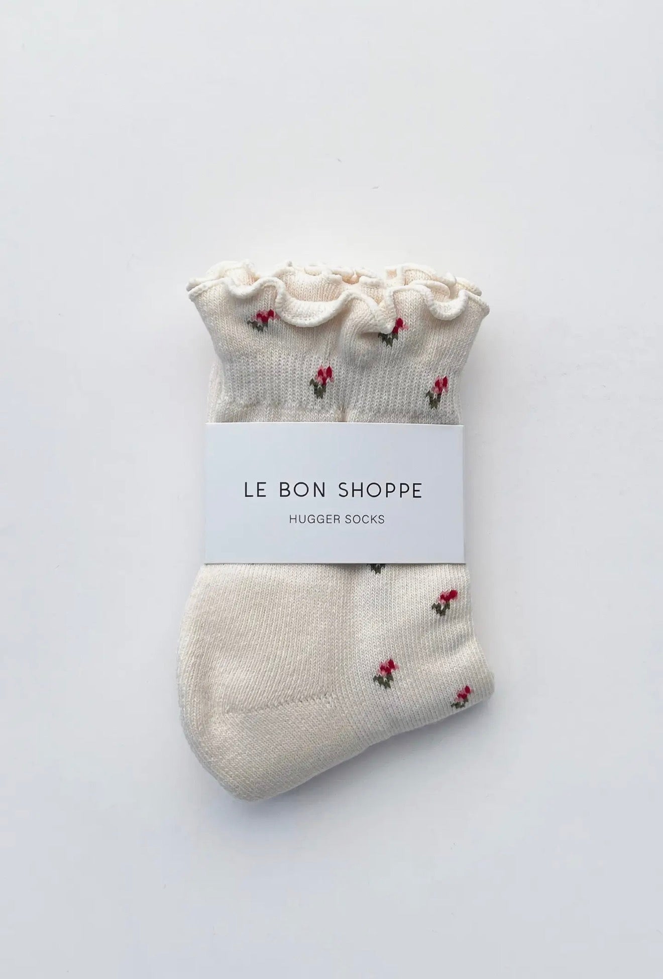 Petal Ruffled Hugger Crew Socks
