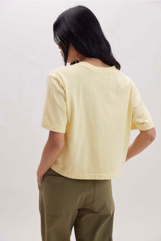 The Relaxed Crop Tee (Butter)