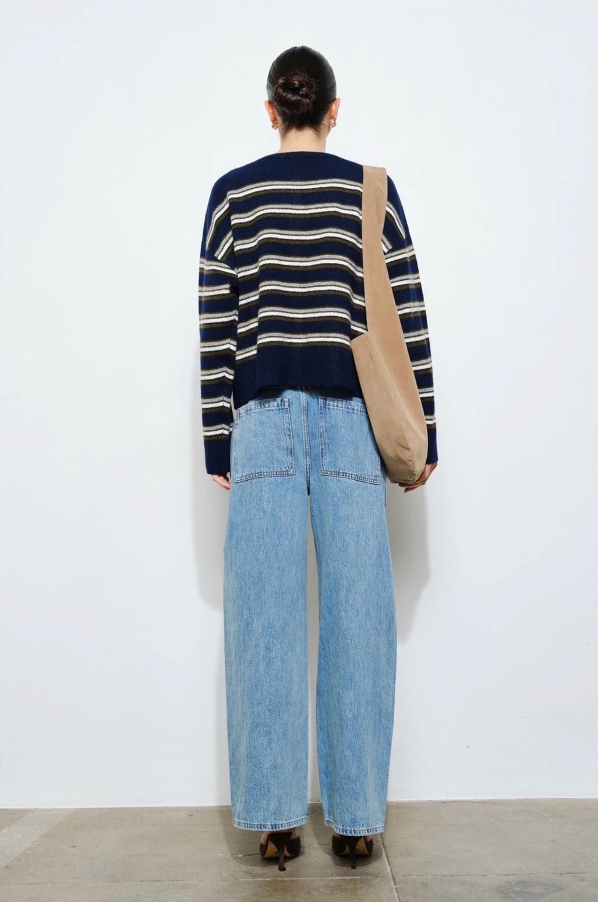 Blythe Navy Striped Cardigan