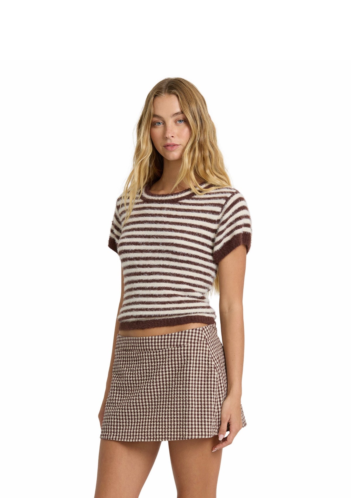 Dainty Check Skort