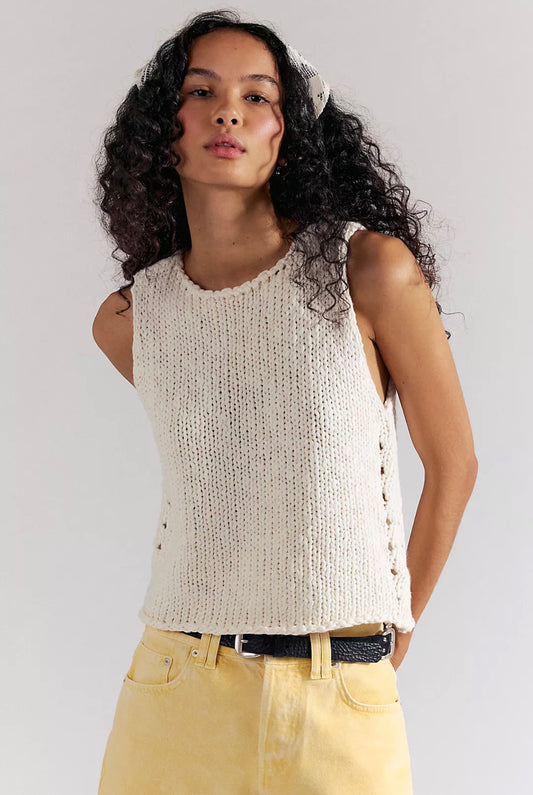 Opal Knit Tank - Tea
