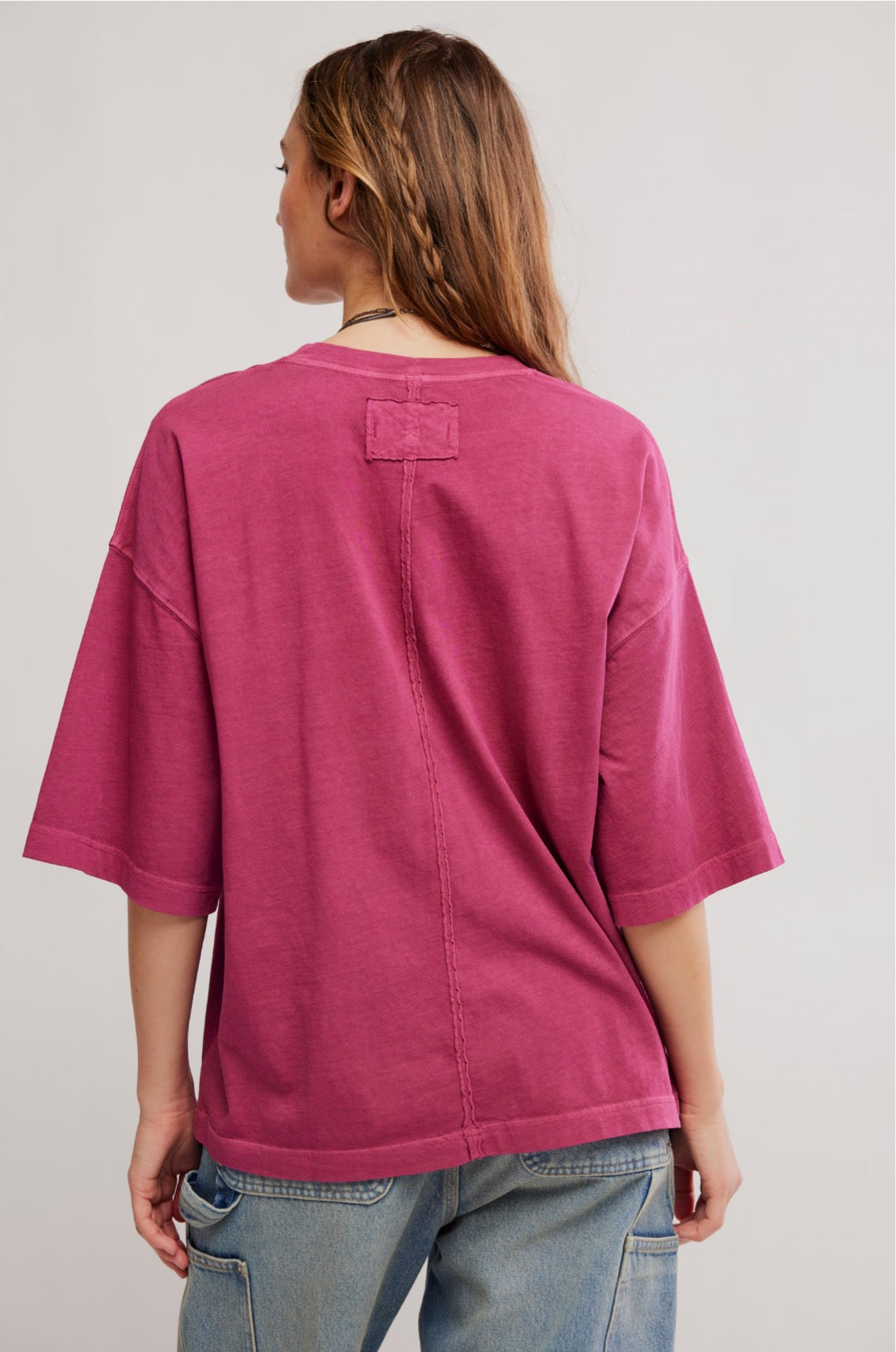WE THE FREE PERFECT OVERSIZED TEE - GLASS ROSES