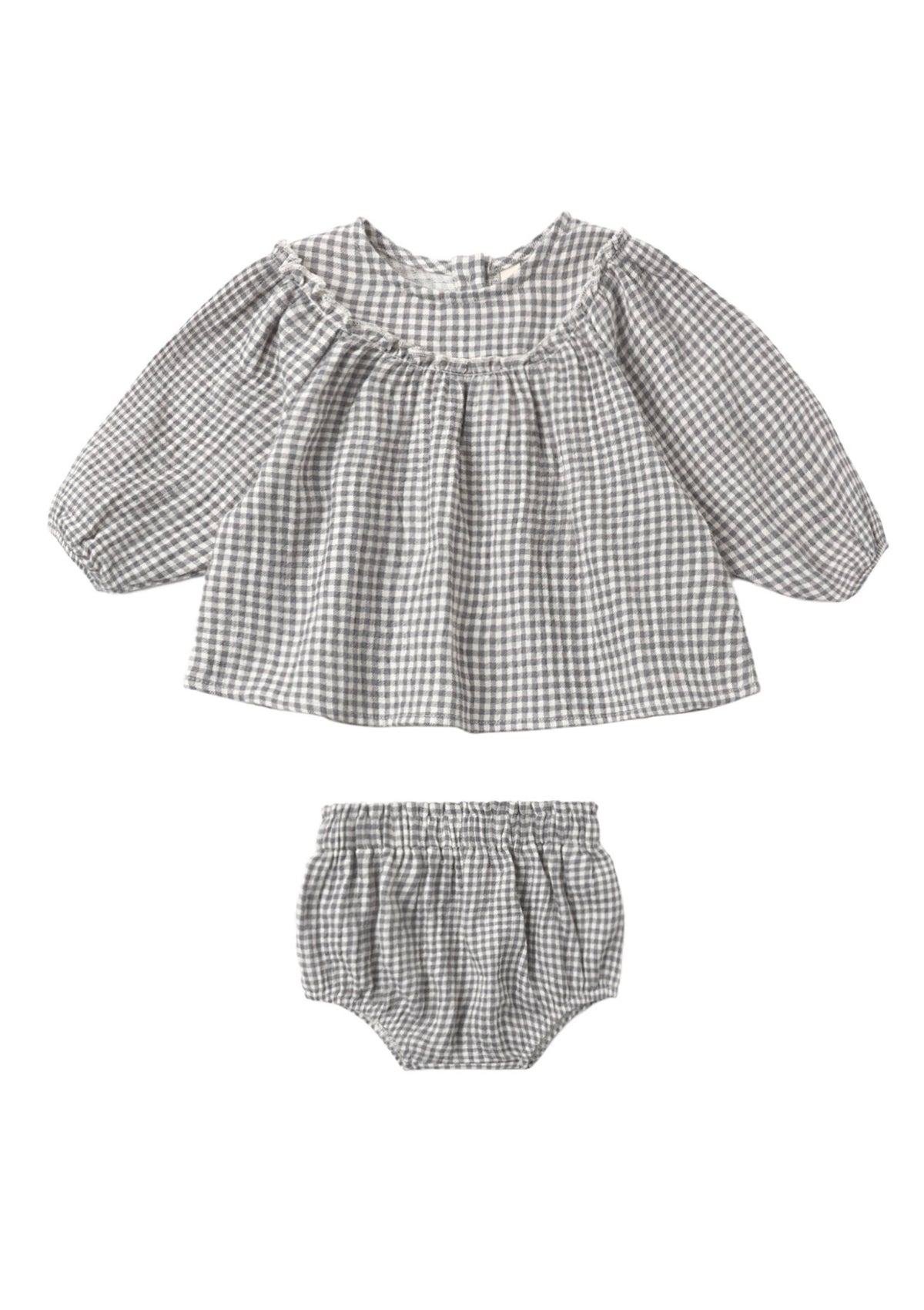 Mia Top + Bloomer Set - Midnight Gingham