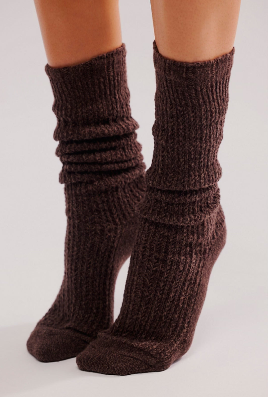 Staple Slouch Socks (Roasted Espresso)