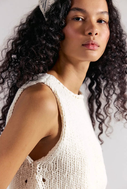 Opal Knit Tank - Tea