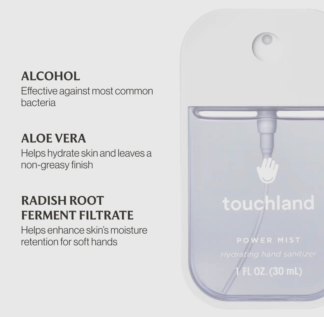 Rainwater Power Mist Hydrating Hand Sanitizer