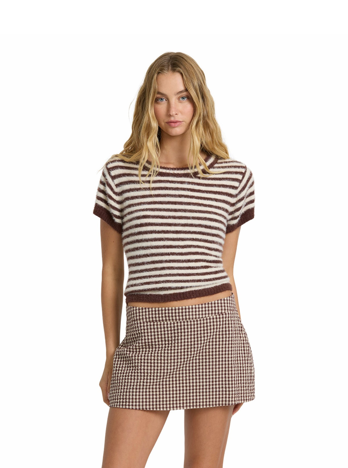 Dainty Check Skort