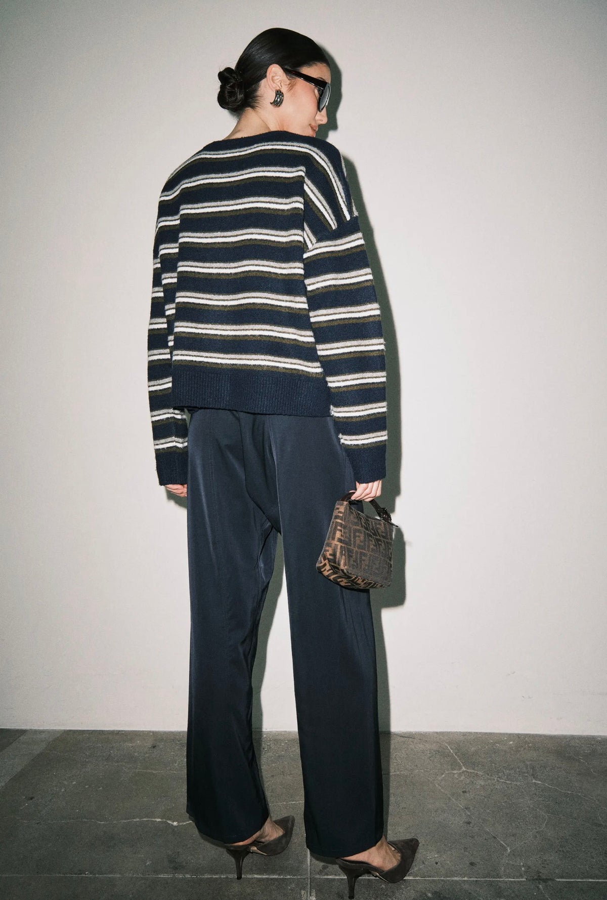 Blythe Navy Striped Cardigan