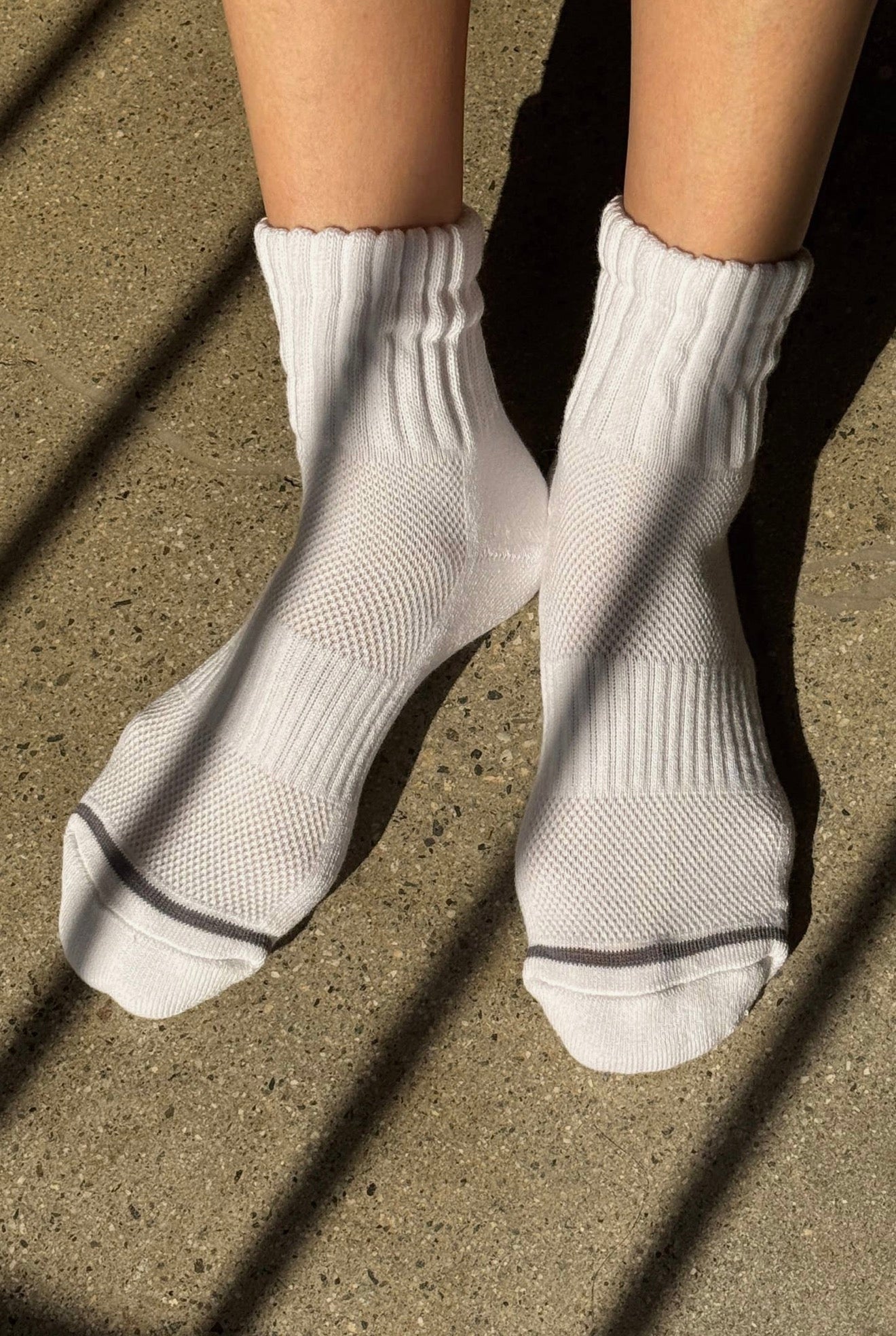 White Swing Socks