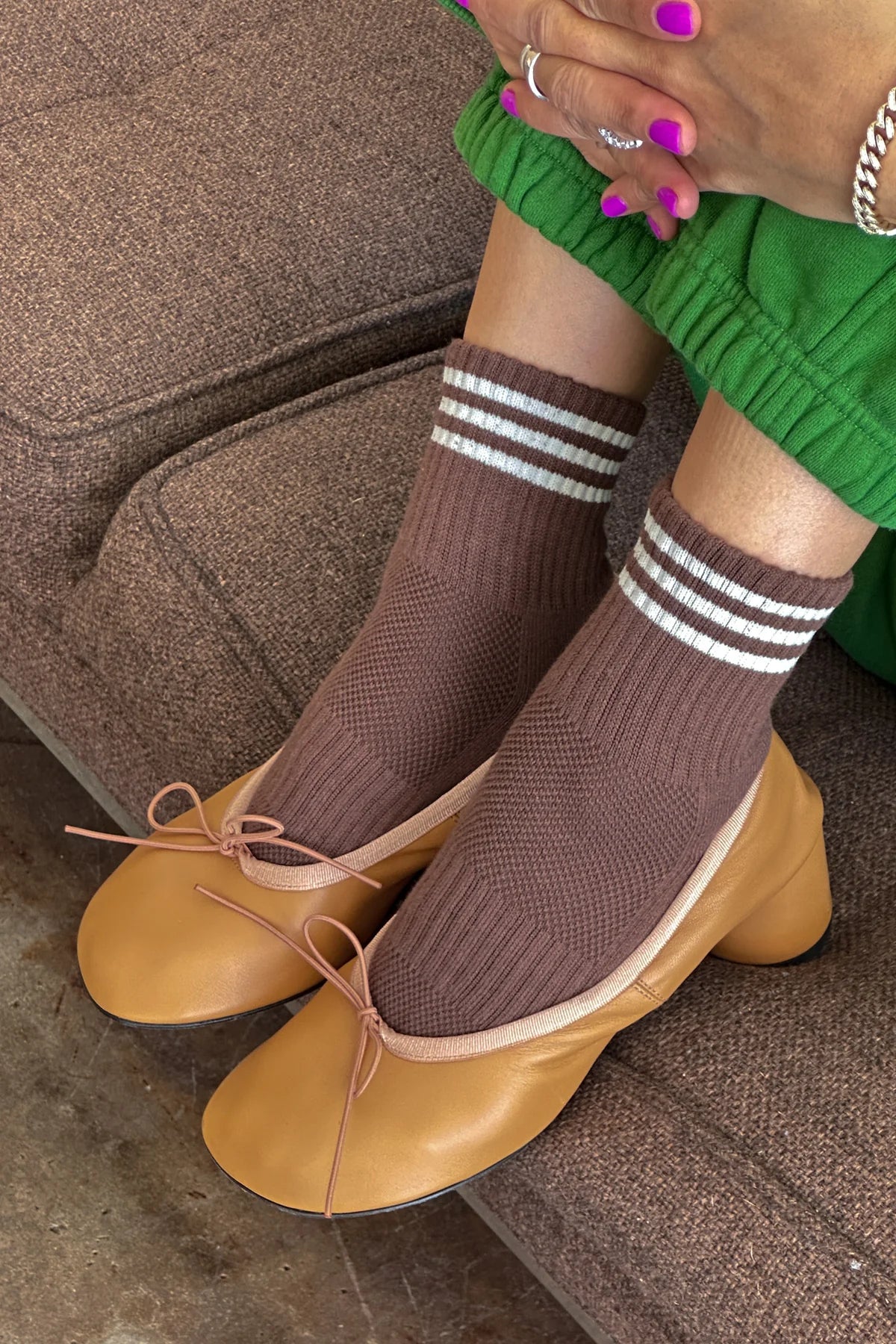 GIRLFRIEND SOCKS - MAHOGANY