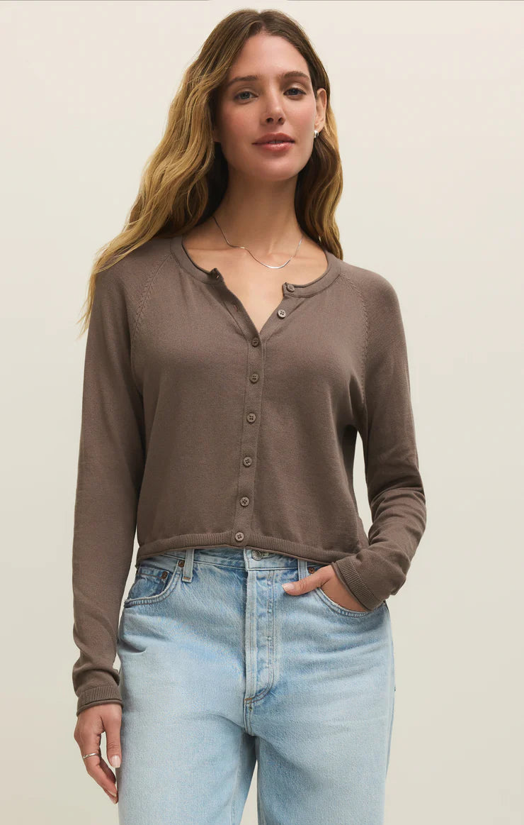 THE PERFECT LAYER CARDIGAN (Taupe)