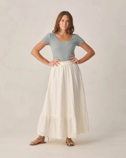 Women's Rose Maxi Skirt Ivory