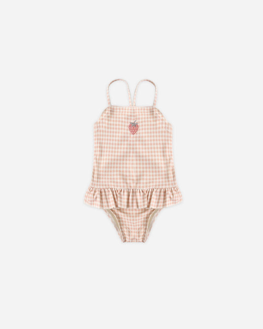 Tori Skirted One-Piece Petal Gingham