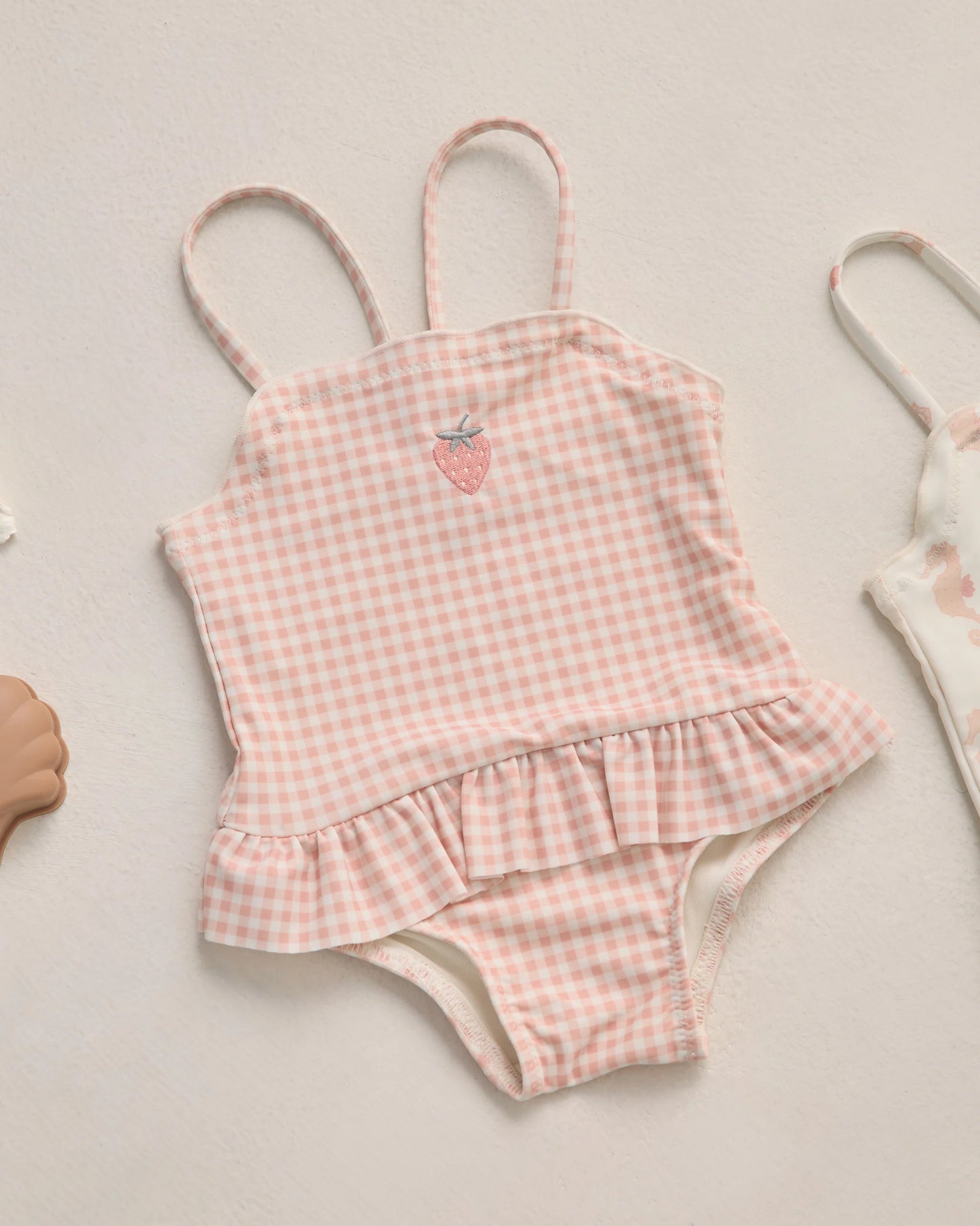 Tori Skirted One-Piece Petal Gingham