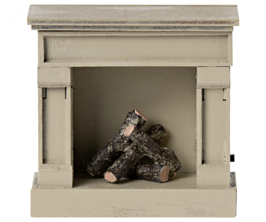 Maileg Fireplace, Vintage Off-White | Mouse Size