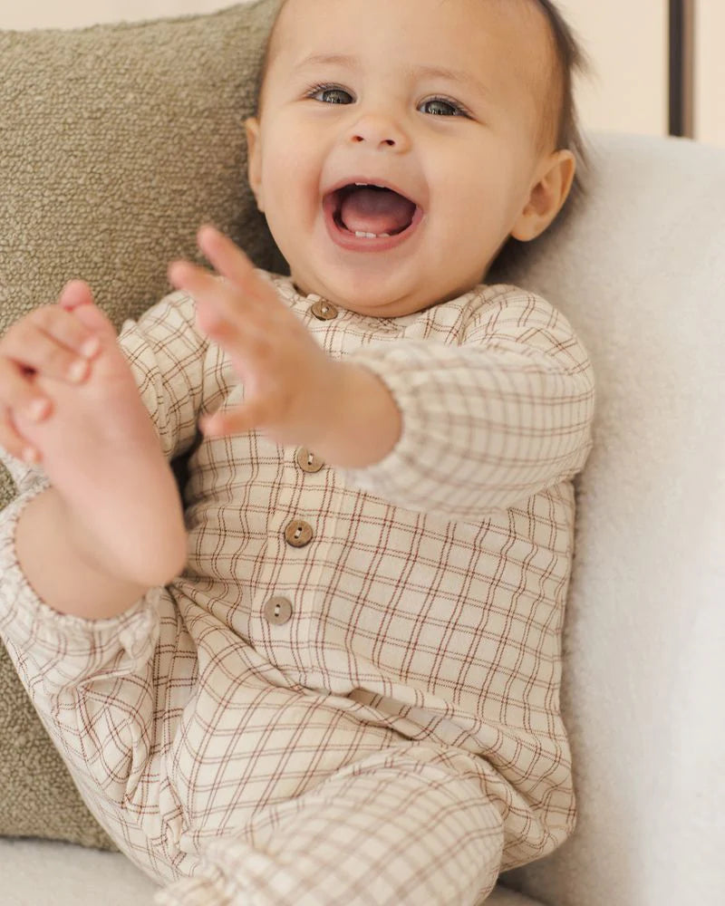 WOVEN JUMPSUIT || CEDAR CHECK