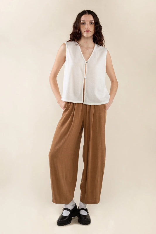 Linen Lantern Pant | Desert Tan