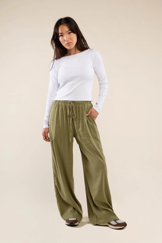 Meridian Tencel Pants | Moss